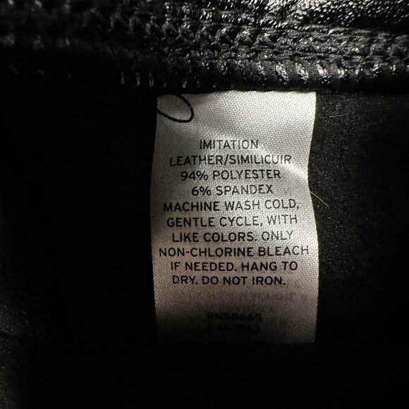 BP NORDSTROM NWT Size M Womens  Leggings Full Length Faux Leather Elastic Waist - Picture 7 of 7